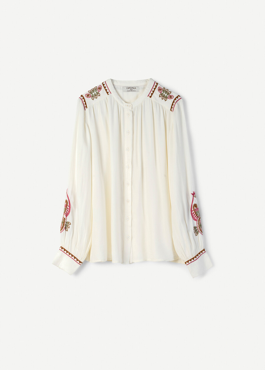 Camicia Cassya 100% rayon BIANCO WHITE Donna , immagine n. 5