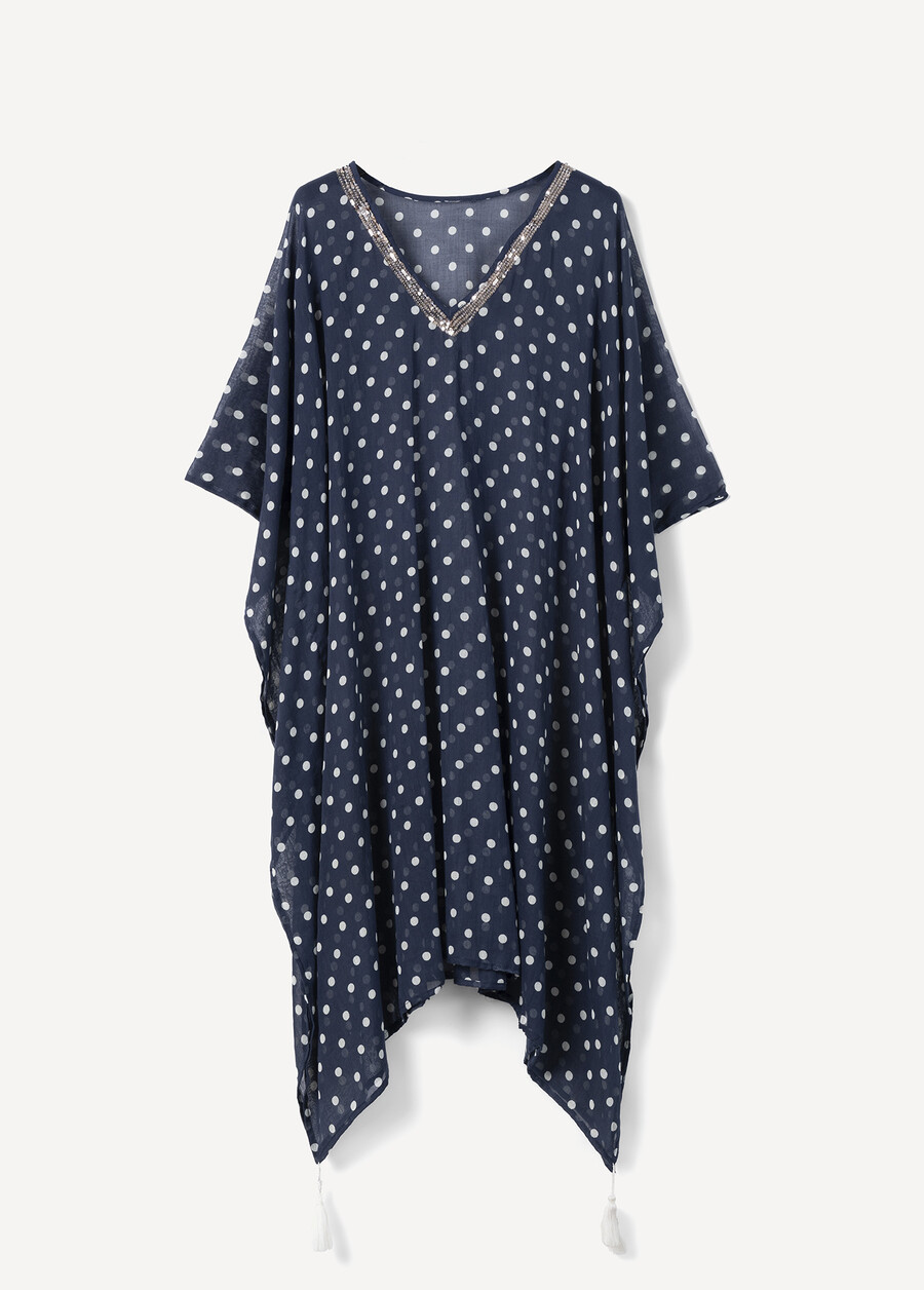 Kaftano Blenda Pois Etnico BLUE OLTREMARE Donna , immagine n. 4