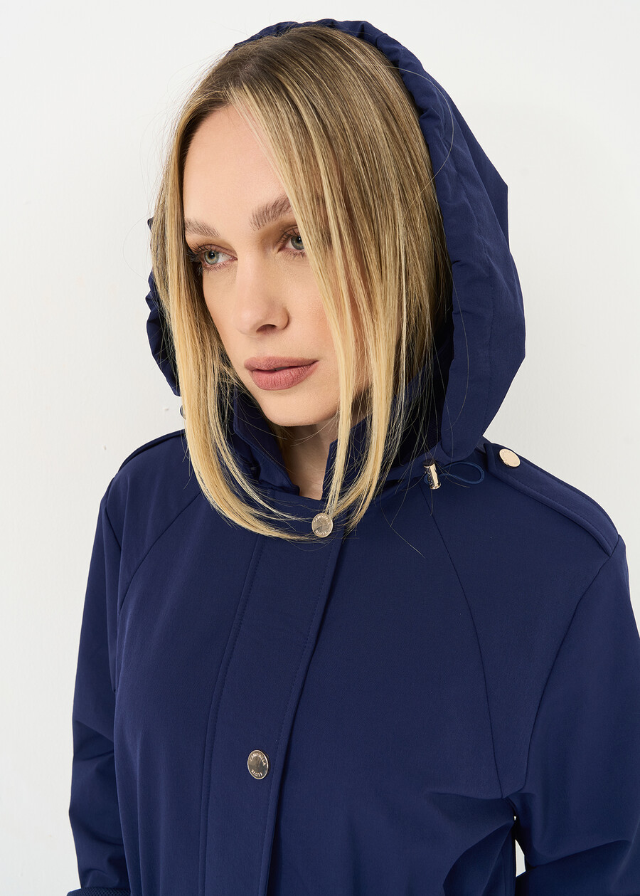 Gaston trench-style jacket with hood GRIGIOBLU Woman , image number 3