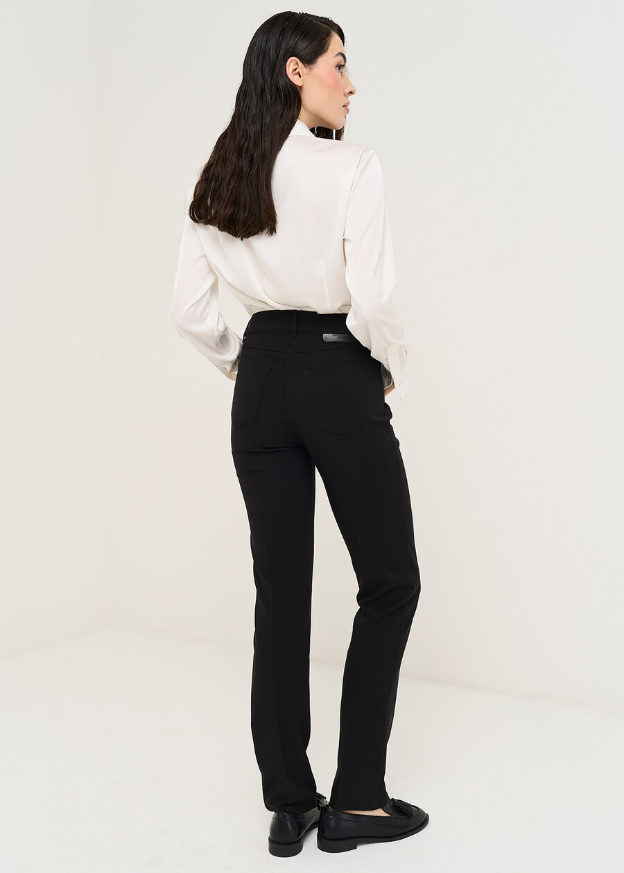 Pantaloni Carrie 5 tasche regular NERO BLACK Donna , immagine n. 5