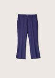 Pantalone Jacquelic effetto stuoia BLUE OLTREMARE MARRONE AMBER Donna immagine n. 5
