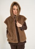 Gerwin faux fur vest MARRONE Woman image number 3