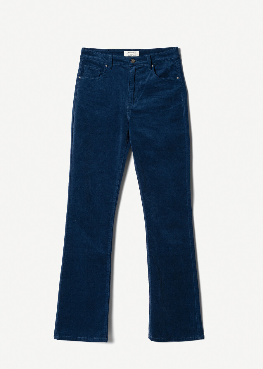 Pantalone in velluto Cindy-T BLU MIDNIGHTVIOLA VINACCIA Donna , immagine n. 5
