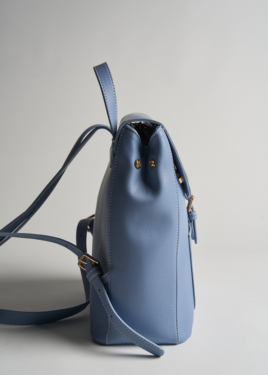 Zaino Balou in ecopelle stampa cervo BIANCO WHITEAZZURO AZZURROBLU Donna , immagine n. 3