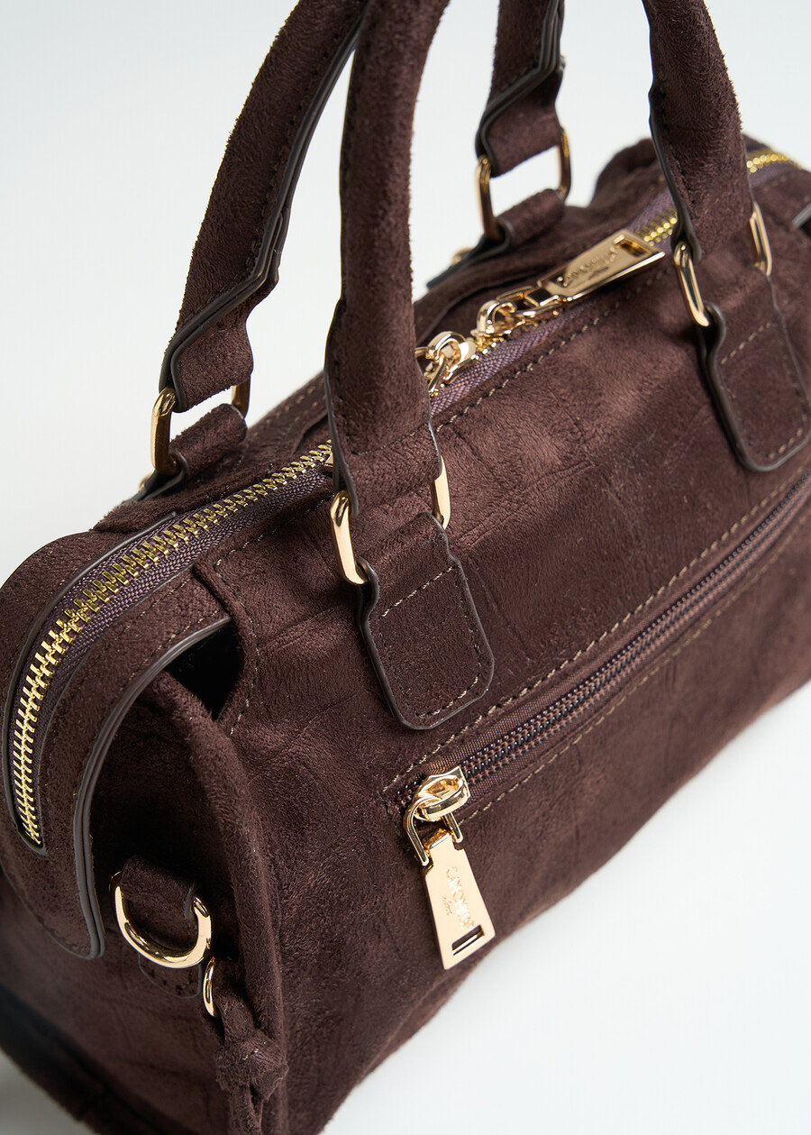 Baku  embossed croc handbag MARRONE Woman , image number 3