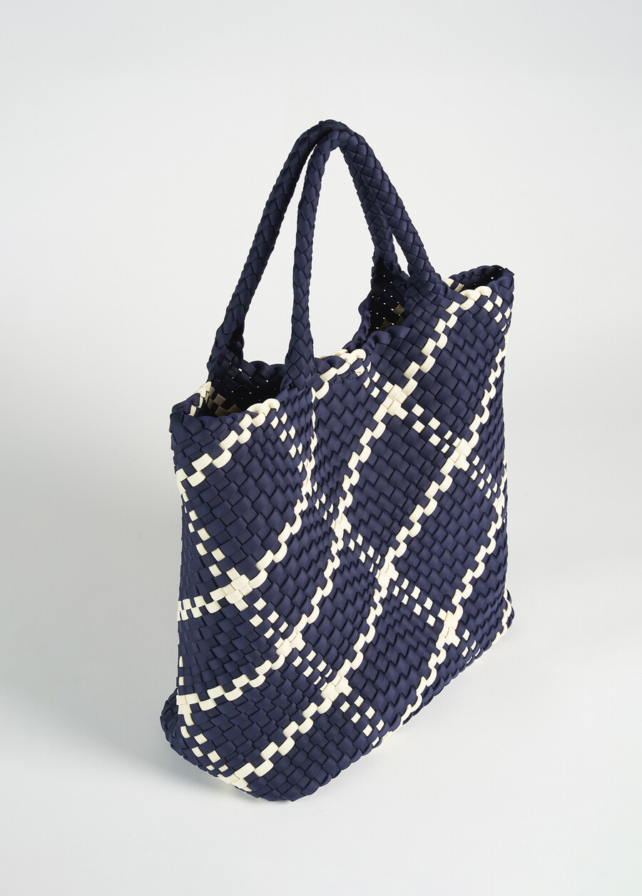 Blonde woven fabric bag BEIGEBLUE OLTREMARE  Woman , image number 2
