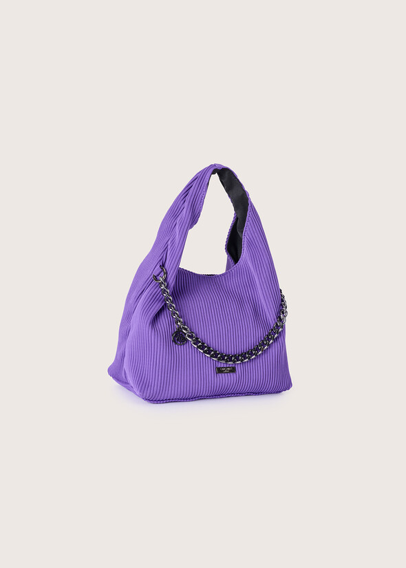 Tracolla Blisse in tessuto plissé NERO BLACKVIOLA UVA Donna null