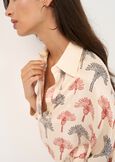 Maxi camicia Cady scolo a V BEIGE LATTE Donna immagine n. 3