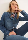 Carly denim shirt DENIM MEDIUM DENIM Woman image number 1