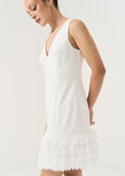 Amy tailored dress with feathers BIANCO WHITE Woman image number 3