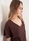 Blusa Botero In 100% Viscosa MARRONE JAVA Donna immagine n. 2