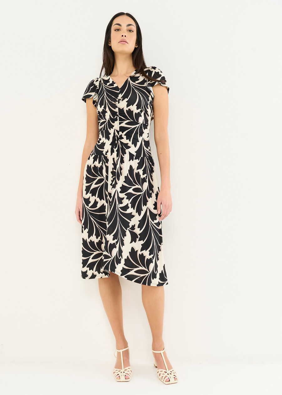 Abito longuette Alaska a fantasia BEIGE LATTE Donna , immagine n. 2