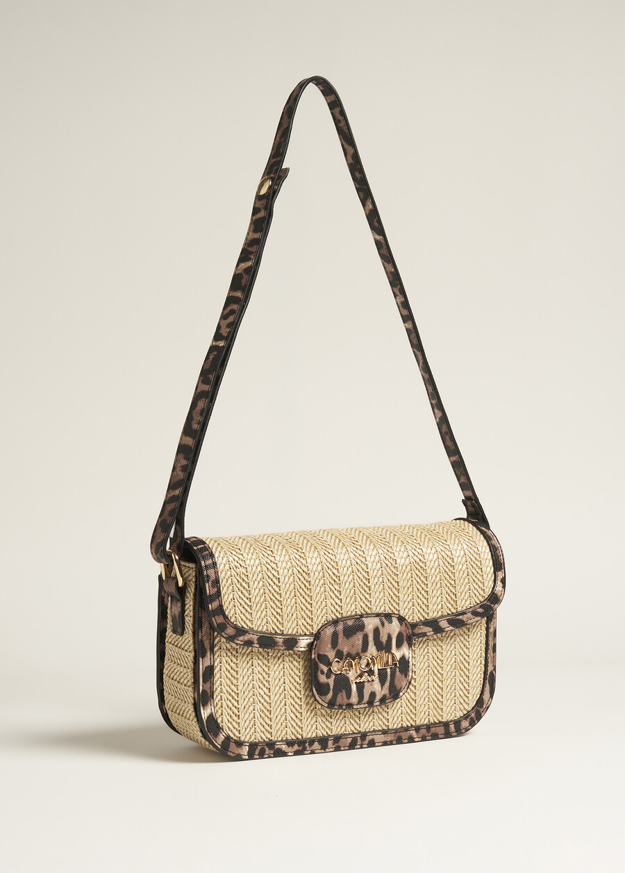 Tracolla Breona Big in paglia BEIGE Donna , immagine n. 3