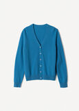 Cardigan Clooney in lana e cashmere ROSSO MAGENTAVERDE PAVONE Donna immagine n. 4