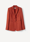 Giulia Linen And Viscose Blazer MARRONE JAVAARANCIO CAROTENE Woman image number 6