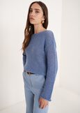 Mia oversized knit top MARRONE CAFFECELESTE FIORDALISO Woman image number 2