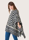 Mack poncho with ethnic pattern image number 1
