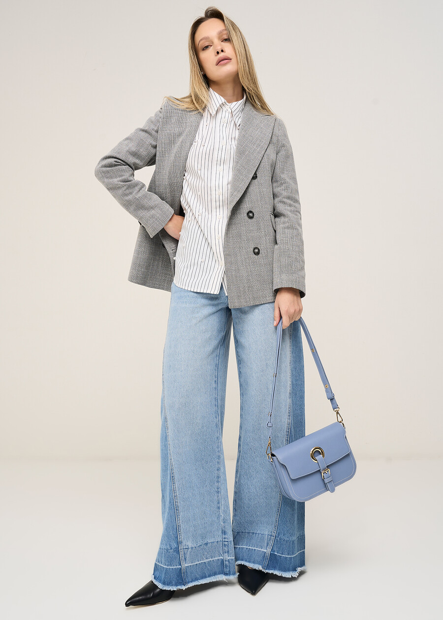 Giacca Ginevra rever a lancia GRIGIO GREY Donna , immagine n. 5