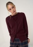 Cardigan Chiara in lana cashmere ROSSO BORDEAUXVERDE Donna immagine n. 1