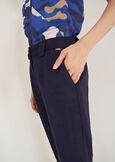 Alice-E linen e viscose trousers BLUMARRONE JAVABIANCO WHITEBLUE TURCHESE Woman image number 4