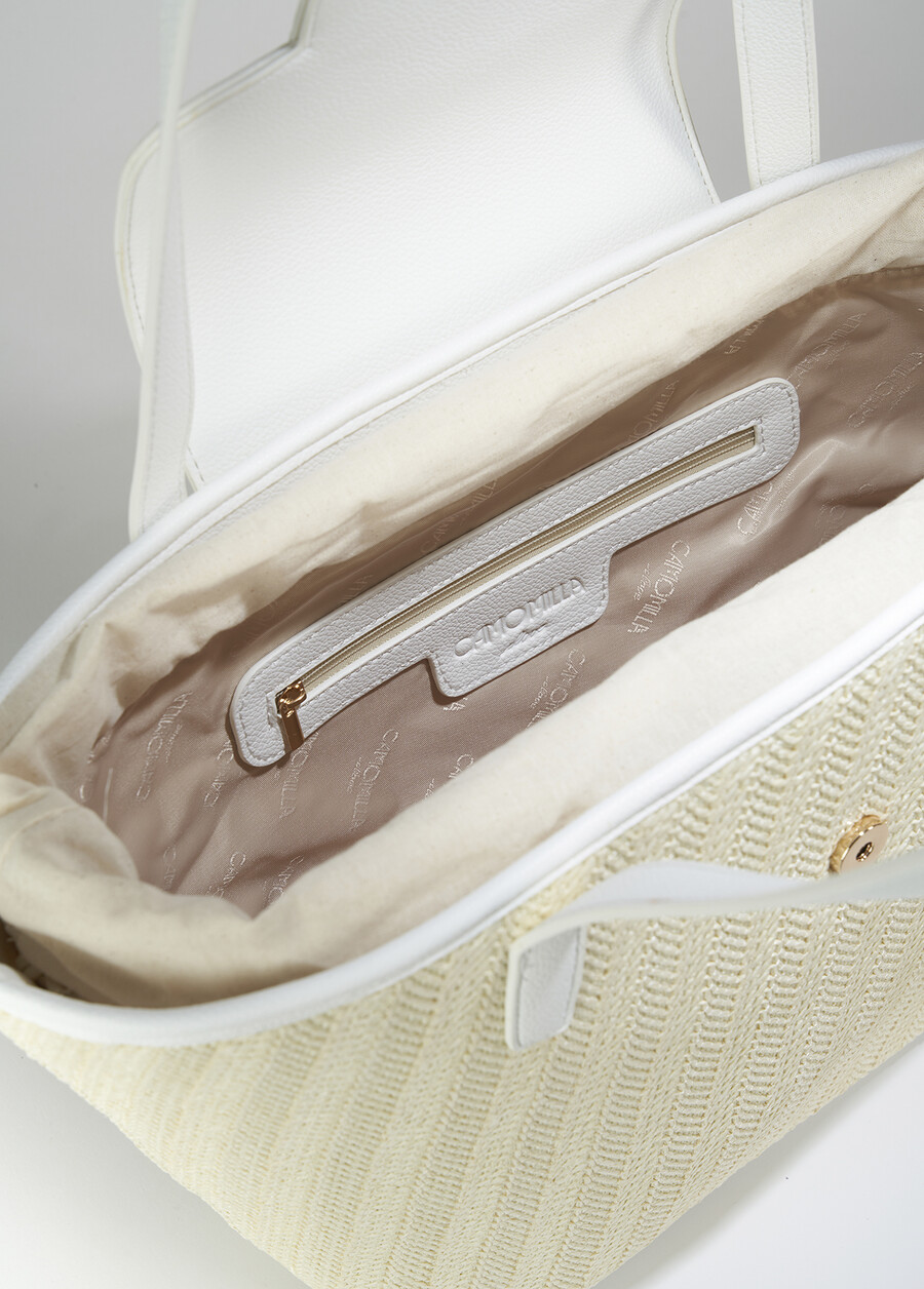 Borsa shopping Breina in raffia BEIGE AVENABEIGE Donna , immagine n. 4