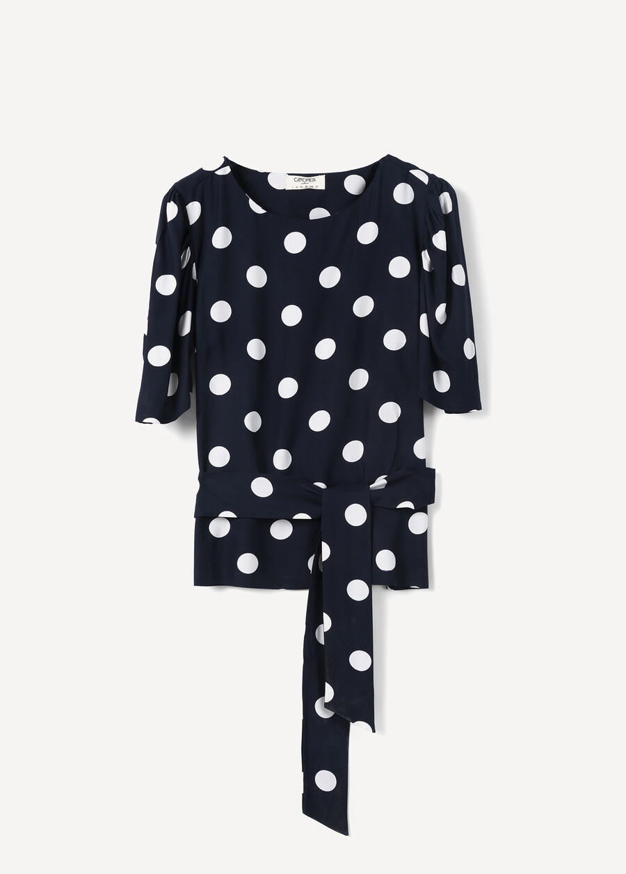 Blusa Baby A Pois BLU NAVY Donna , immagine n. 6