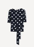 Blusa Baby A Pois BLU NAVY Donna immagine n. 6
