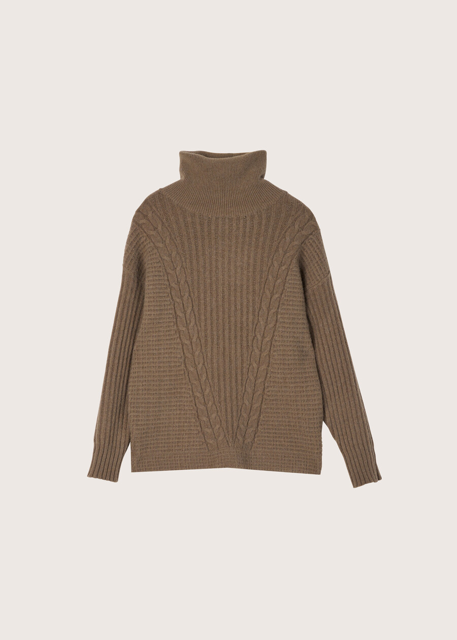 Margarita turtleneck jumper VERDE CAPPERBEIGE GREIGE Woman , image number 5