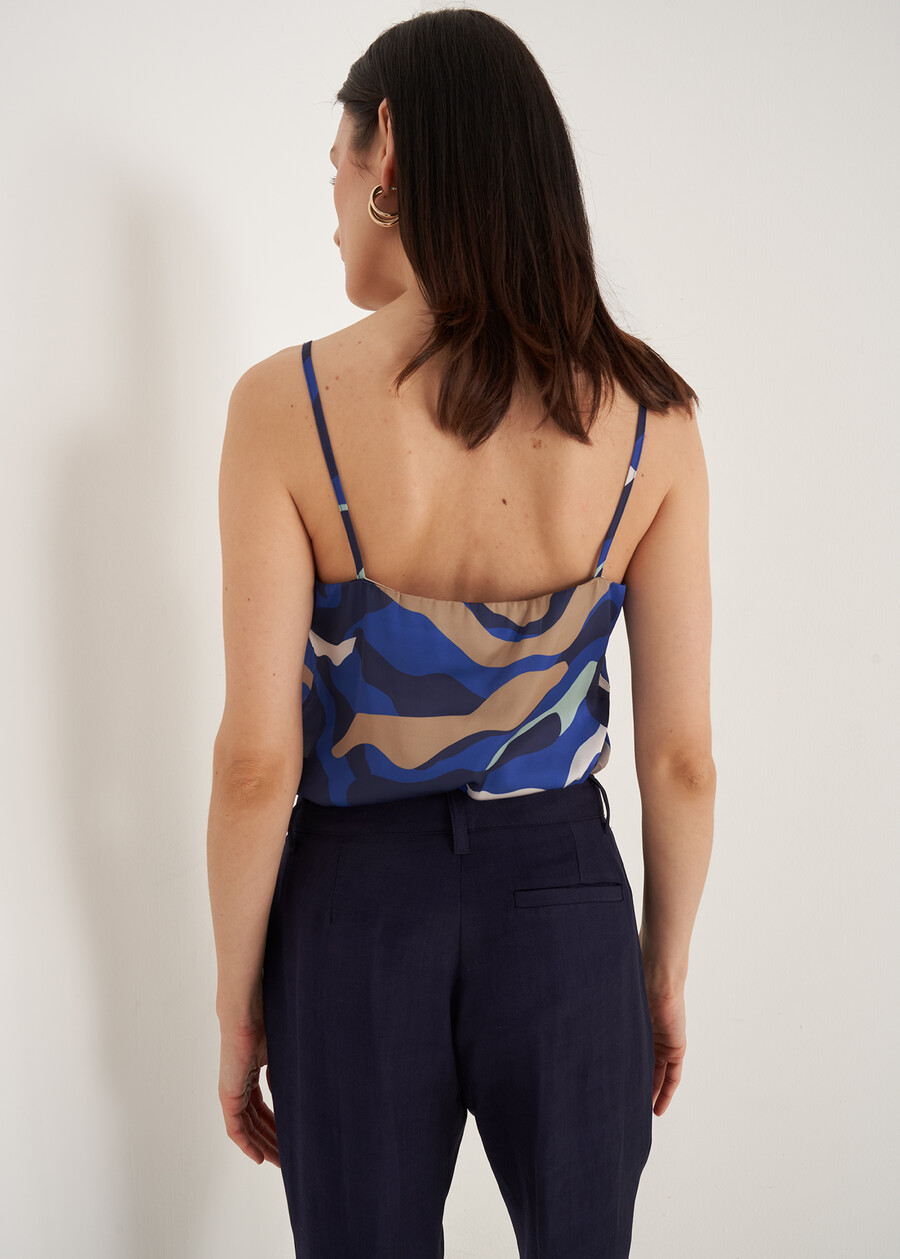 Tamiro Camouflage Print Top BLU ELETTRICO Woman , image number 3