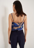 Tamiro Camouflage Print Top BLU ELETTRICO Woman image number 3