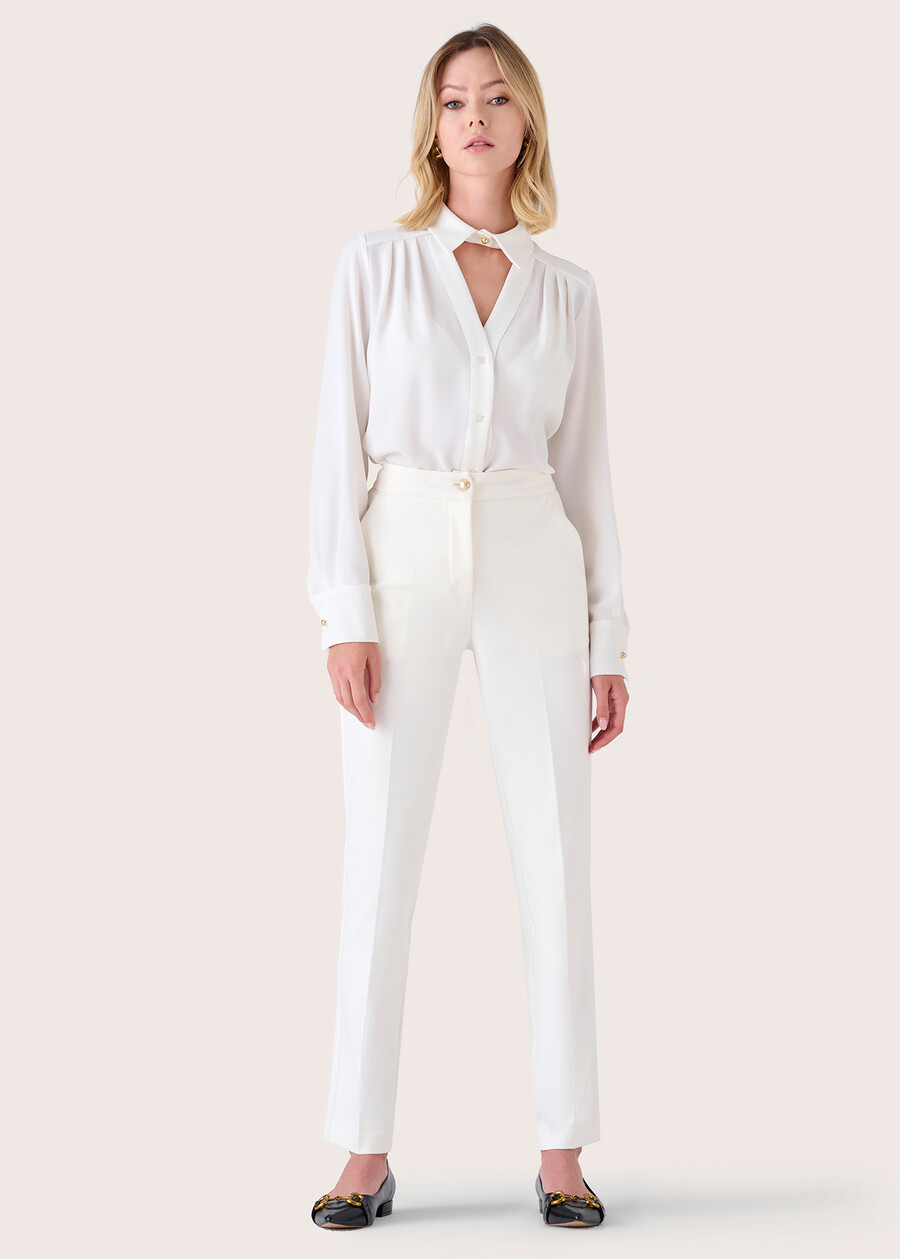 Pantalone Alice in punto Milano BIANCO WHITENERO BLACK Donna , immagine n. 3