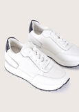 Sherlya mesh and eco-leather sneakers BIANCO WHITE Woman image number 2