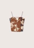 Tod top with japanese print MARR CACAO Woman image number 4