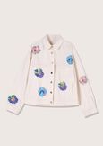 Gens 100% cotton oversized jacket BIANCO Woman image number 4