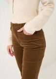 Pantaloni Cindy flare in velluto VERDEMARRONE Donna immagine n. 3