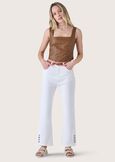 Denver denim cotton trousers BIANCO WHITEDENIM Woman image number 1