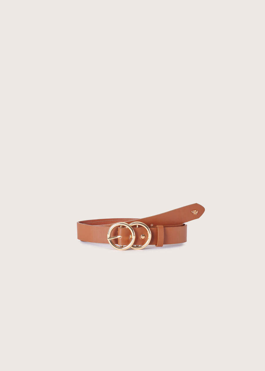 Clelia eco-leather belt MARRONE SUGHERO Woman , image number 1