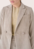 Guenda giacca in velluto ROSSO BORDEAUXBEIGE GREIGEBLUE OLTREMARE Donna immagine n. 3