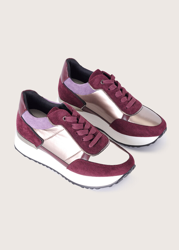 Sneaker Sherly multimateriale ROSSO SYRAH Donna null