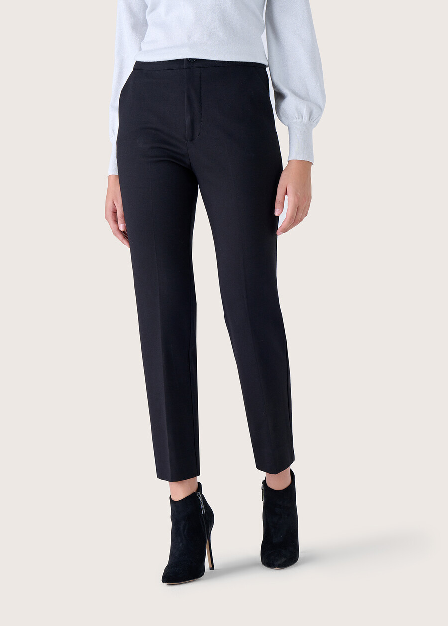 Alice Milan stitch fabric trousers NERO BLACKBLUE OLTREMARE  Woman , image number 2