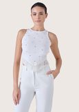 Tanya cotton top BIANCO WHITE Woman image number 1