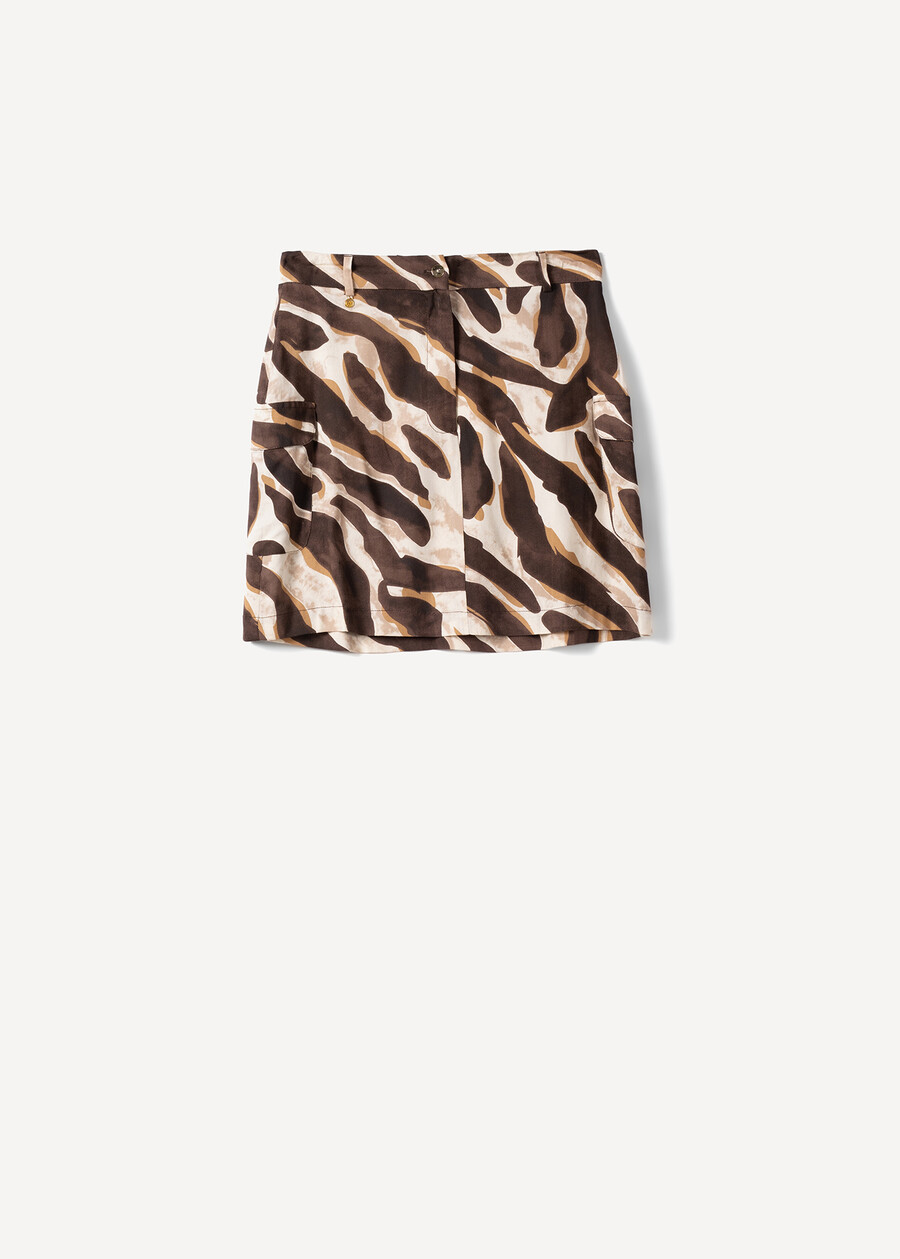 Minigonna Giody con tasche a patta MARRONE Donna , immagine n. 5