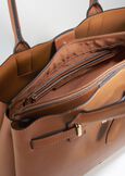 Brenda eco-leather shopping bag MARRONE Woman image number 3