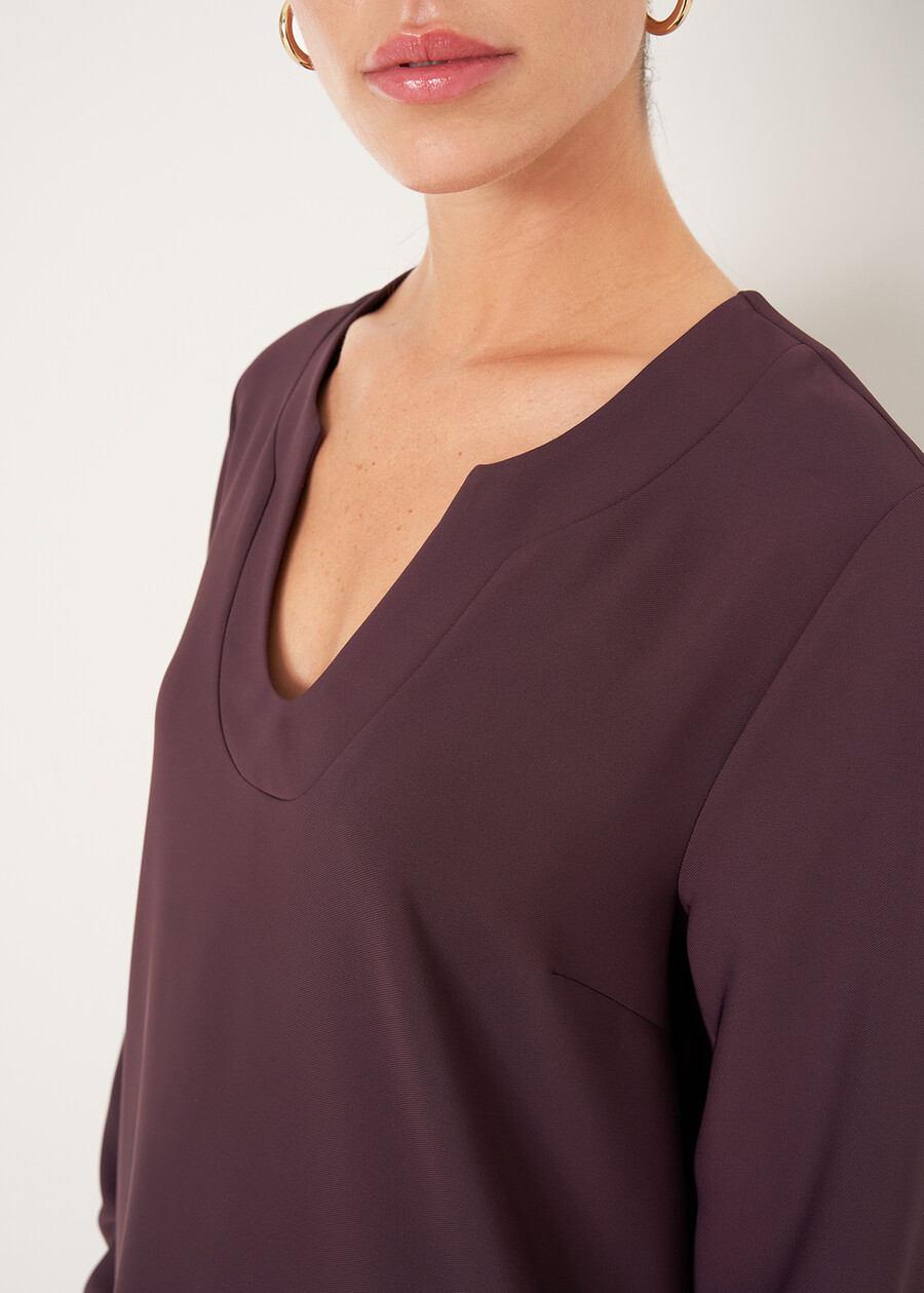 Charlen cady blouse VERDE PAVONEVIOLA VINACCIA Woman , image number 2