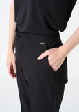 Alice bi-stretch slim trousers NERO BLACKBEIGE GESSOBLU Woman image number 4