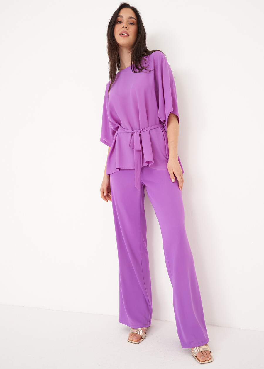 Blusa Benoro Con Cintura VIOLA MULBERRY Donna , immagine n. 4