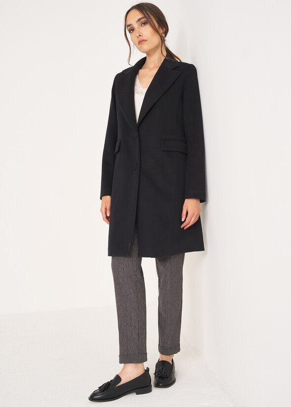 Cappotto Catrine in panno NERO BLACK Donna null