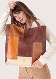 Borsa Brianna ecopelle patchwork  Donna immagine n. 1