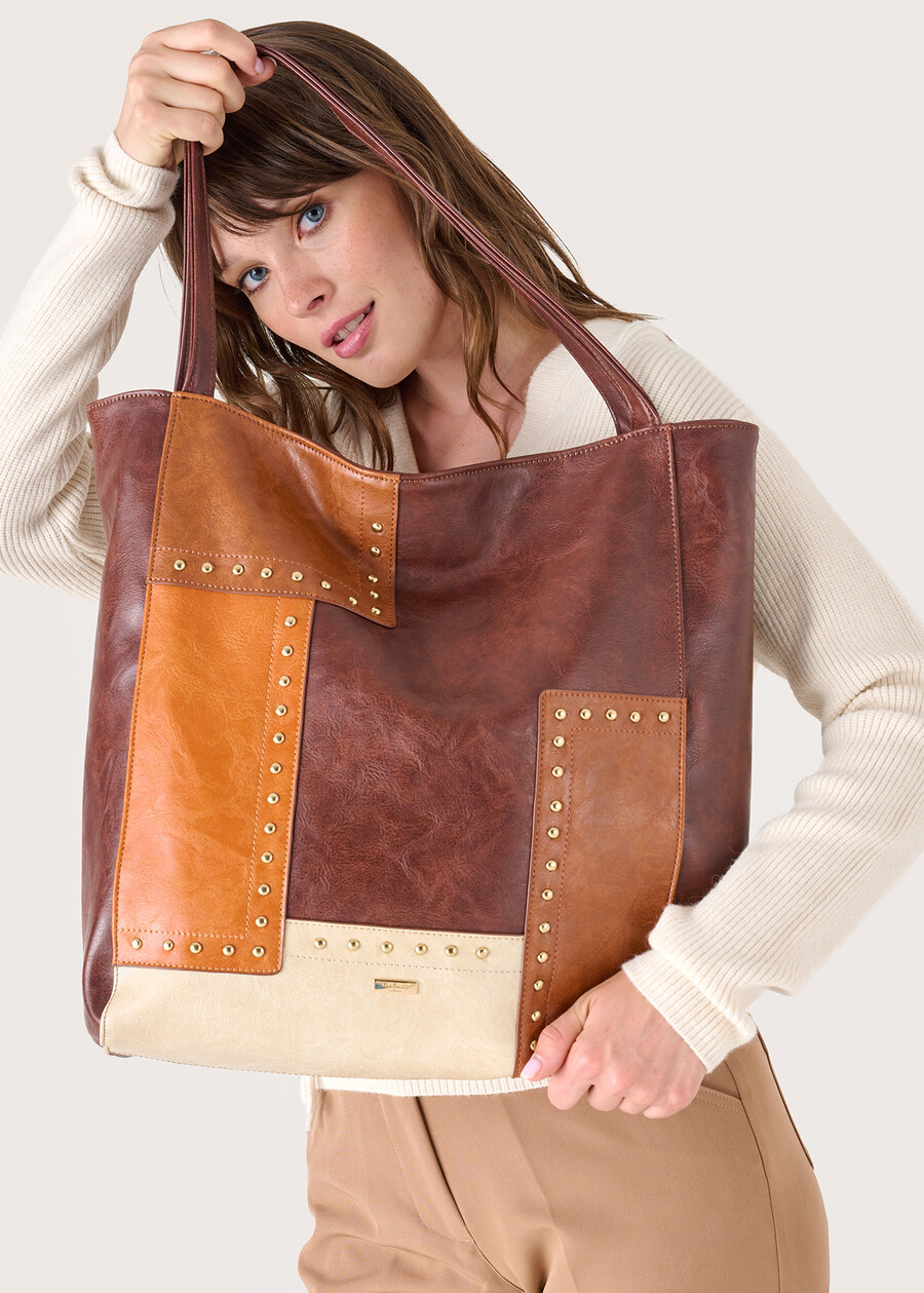 Brianna patchwork eco-leather bag, Woman  