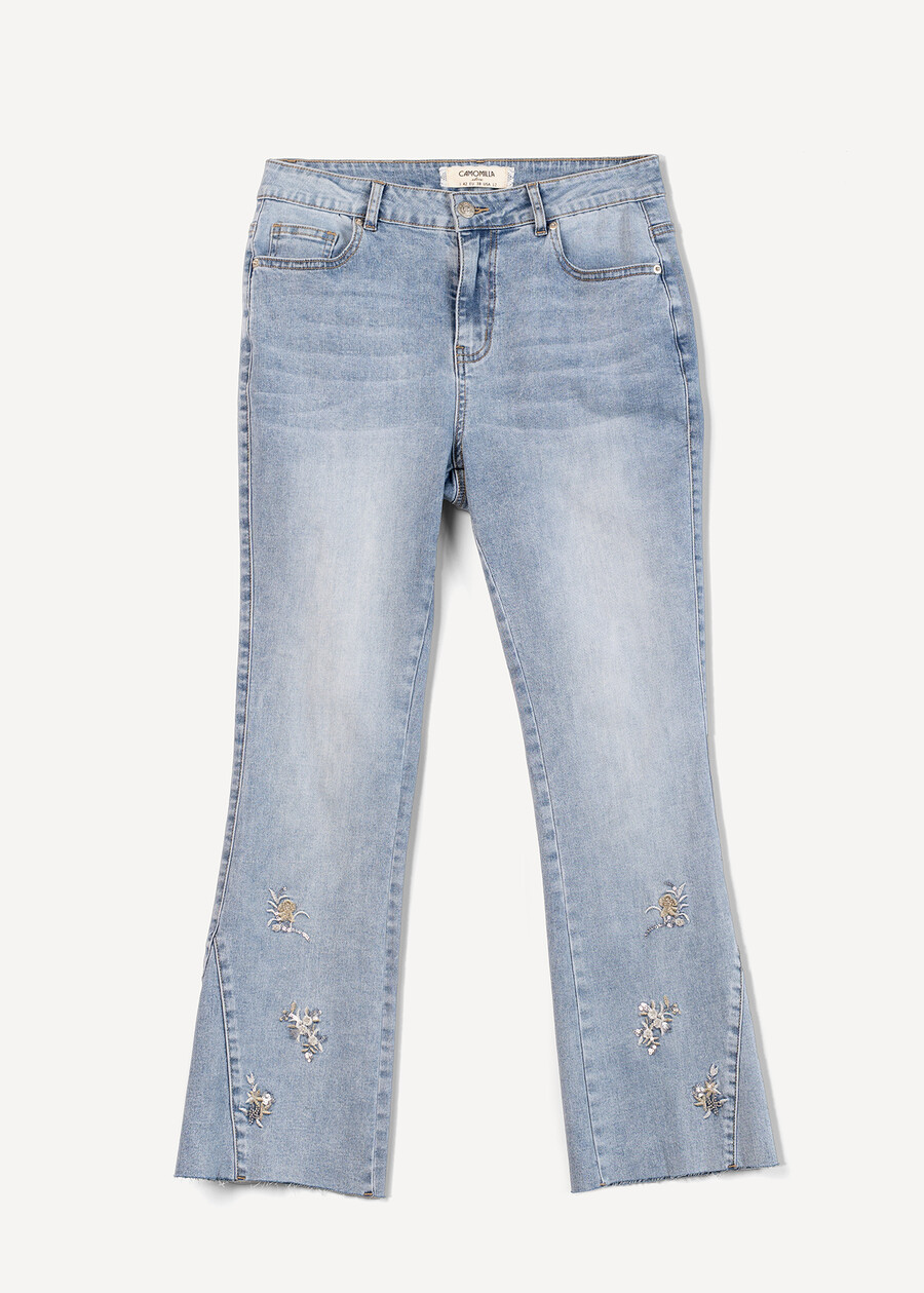 Jeans Dixos ricami e paillettes DENIM MEDIUM DENIM Donna , immagine n. 7